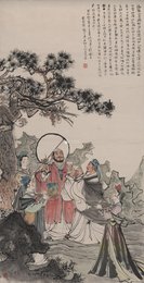 现代 程十发 扶风豪士歌  