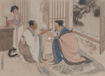 现代 刘继卣 李白宿武松山下荀媪家