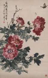 现代 王雪涛 一枝浓艳露凝香 