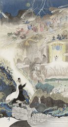 2025年李福全绘画《梦游天姥吟留别画意》