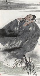 2025年潘文健绘画《望明月》