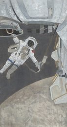 2025年王冬锐绘画《小时不识月》