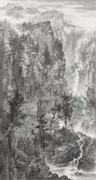 2025年张志兵绘画《深山幽居》