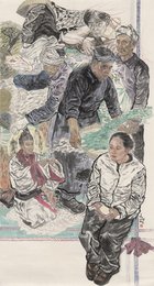 2025年梁文耀绘画《茗酌待幽客》