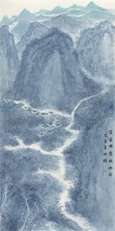 2025年宋世明绘画《苍峦烟霭绕幽居》