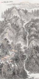 2025年曾辉群绘画《问余何意栖碧山》