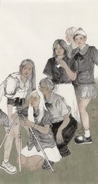 2025年杨宁宁绘画《乘风破浪》