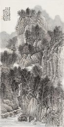 2025年梁丽萍绘画《李白诗意图》