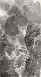 2025年钟力绘画《登高壮观图》