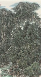 2025年彭叶沁绘画《青山绿水间》