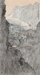 2025年唐缘园绘画《黄河山乡记》