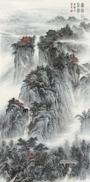 2025年邱运策绘画《窦圌揽胜》