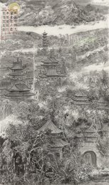 2025年赵永军绘画《李白诗意-静夜思》