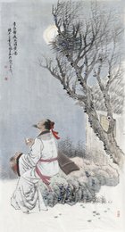 2025年林建利绘画《静夜思诗意图》