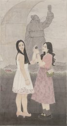 2025年刘宁绘画《慕名而来·打卡李白故居》