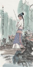 2025年郭翔、路遥绘画《李白诗意-越女词》