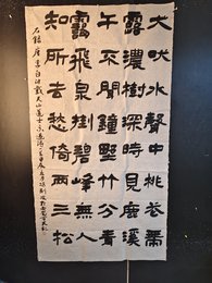 2024年冯剑波书法《访戴天山道士不遇》