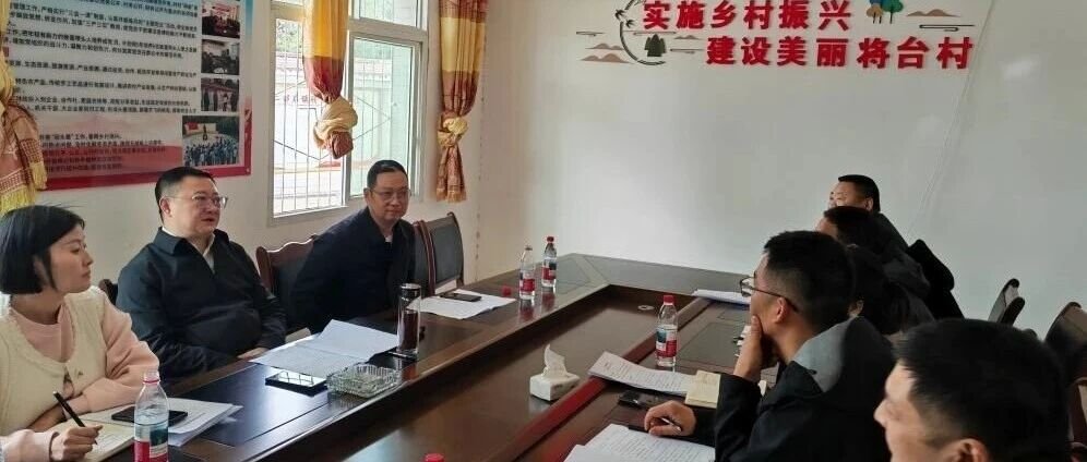 江油市李白纪念馆主要领导深入二郎庙镇将台村调研指导驻村帮扶工作