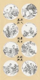 2025年王奎森绘画《李白诗意图》